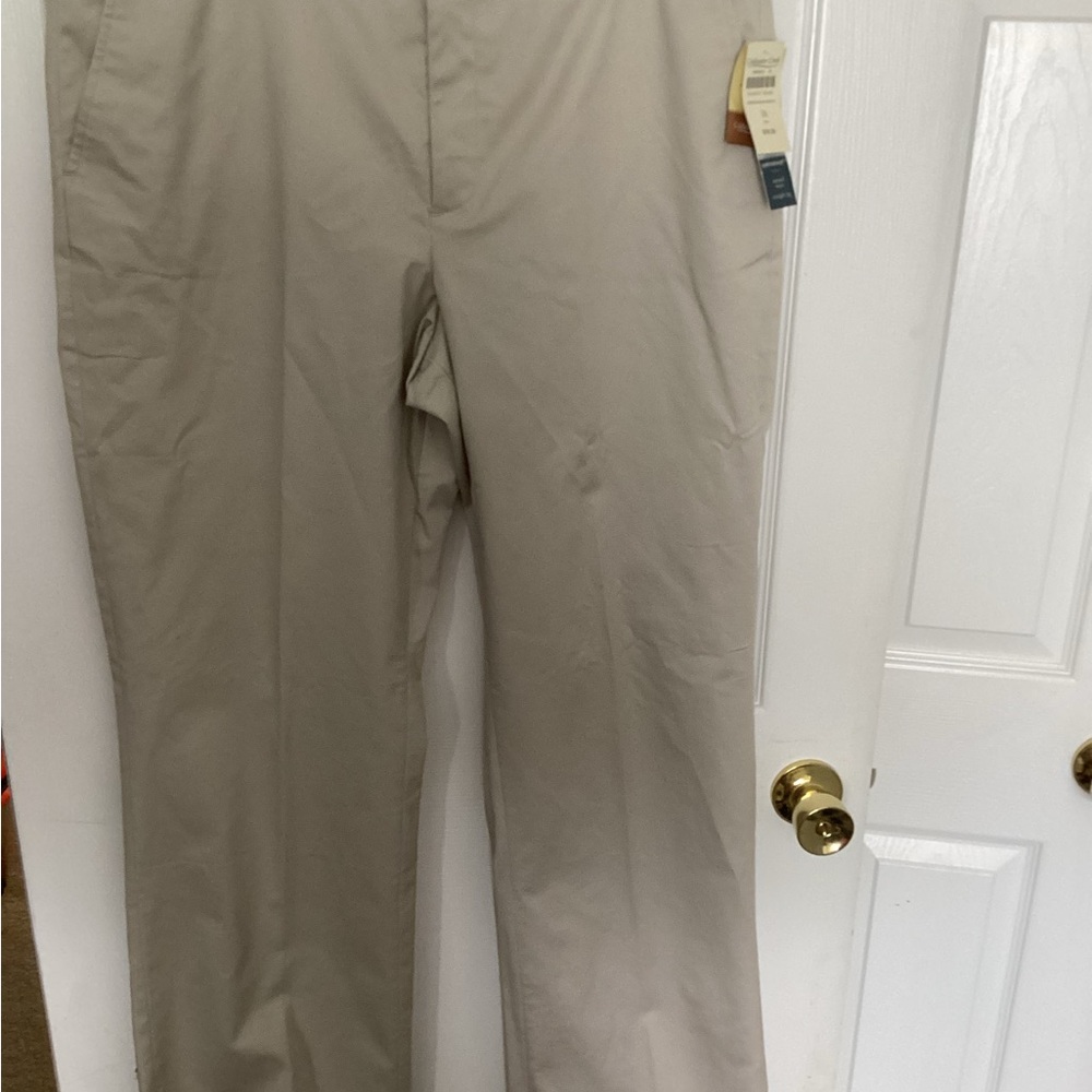 Coldwater Creek Tan Chinos Classic Cotton-Blend
